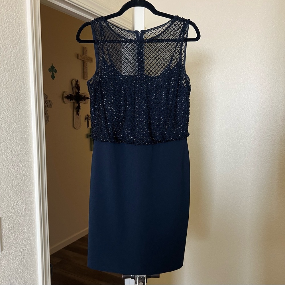 Adrianna Papell Beaded Sheath Dress